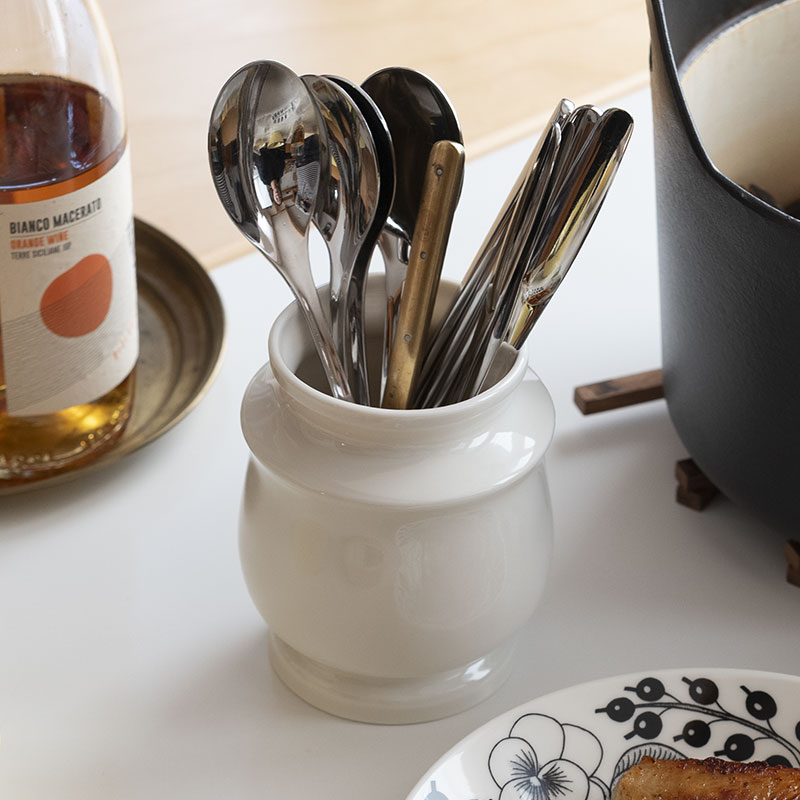 楽天市場】スコープ / キッチンツールキャニスター 125mm ホワイト