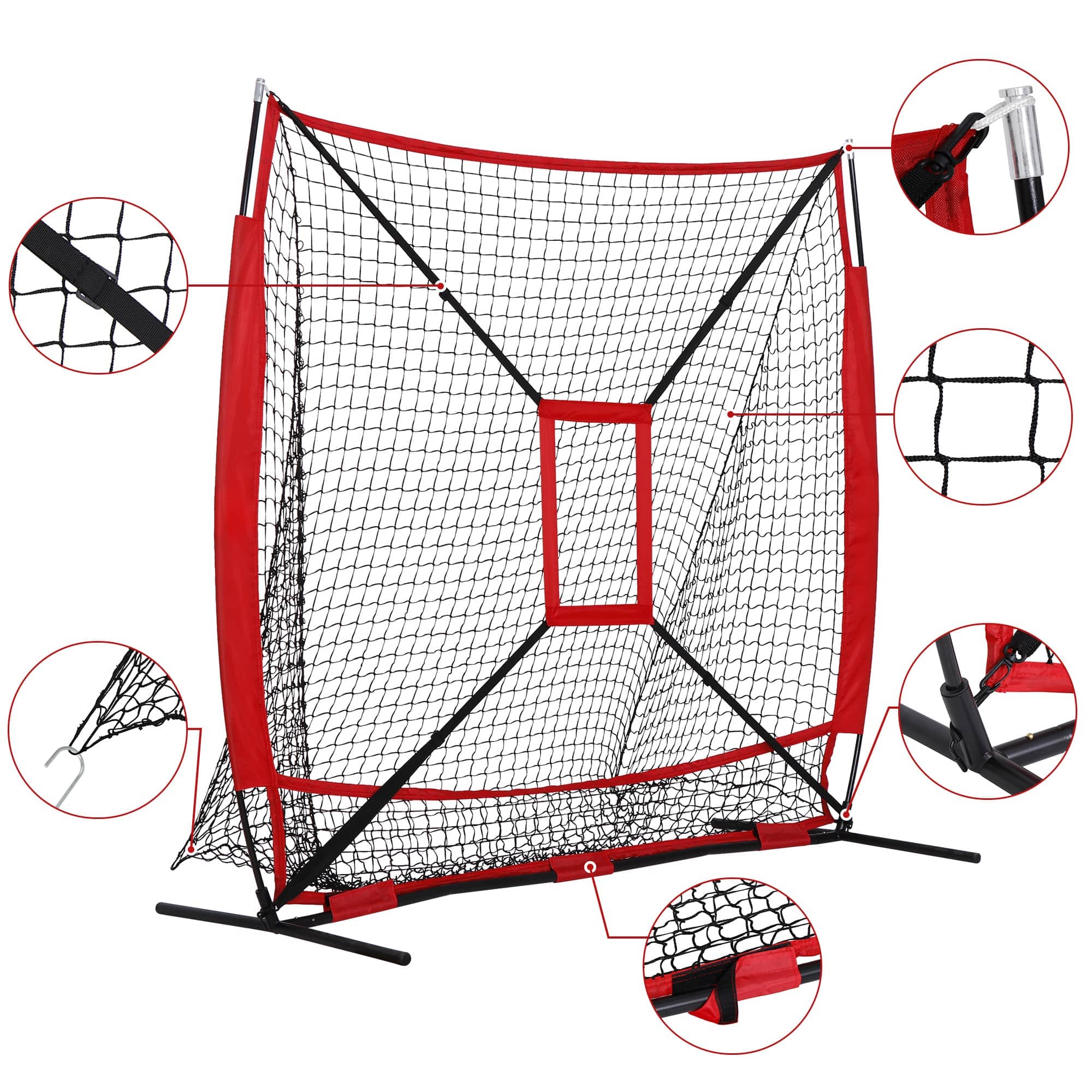 楽天市場】野球練習ネット バッティングネット 口字型枠 折り畳み式