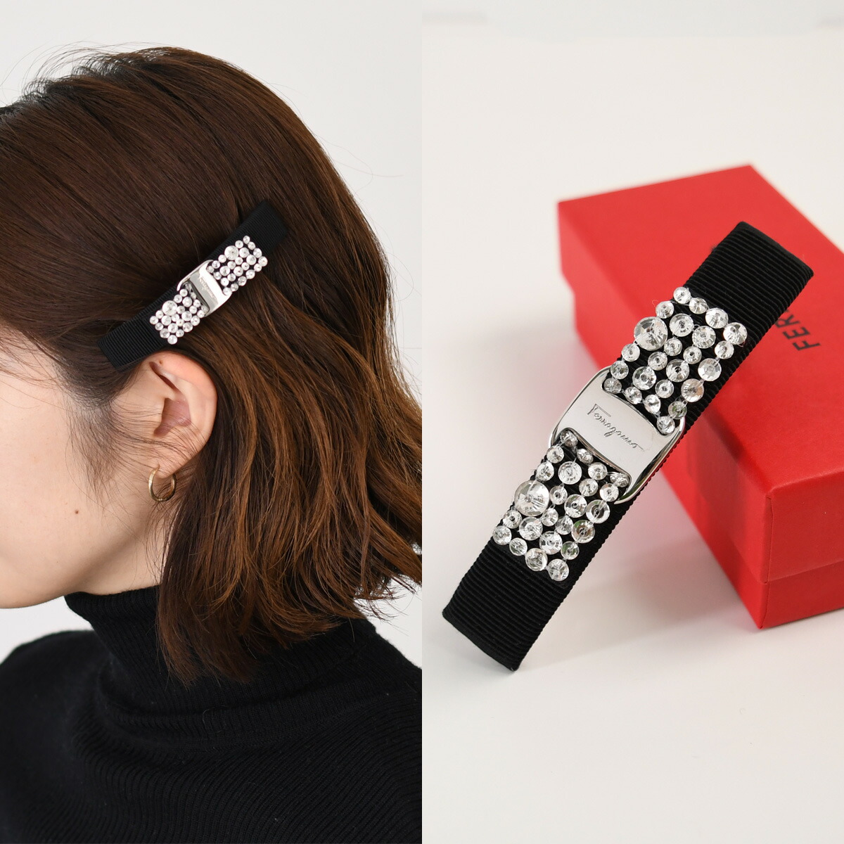 楽天市場】FERRAGAMO フェラガモ ヘアアクセサリー アクセサリー VARA