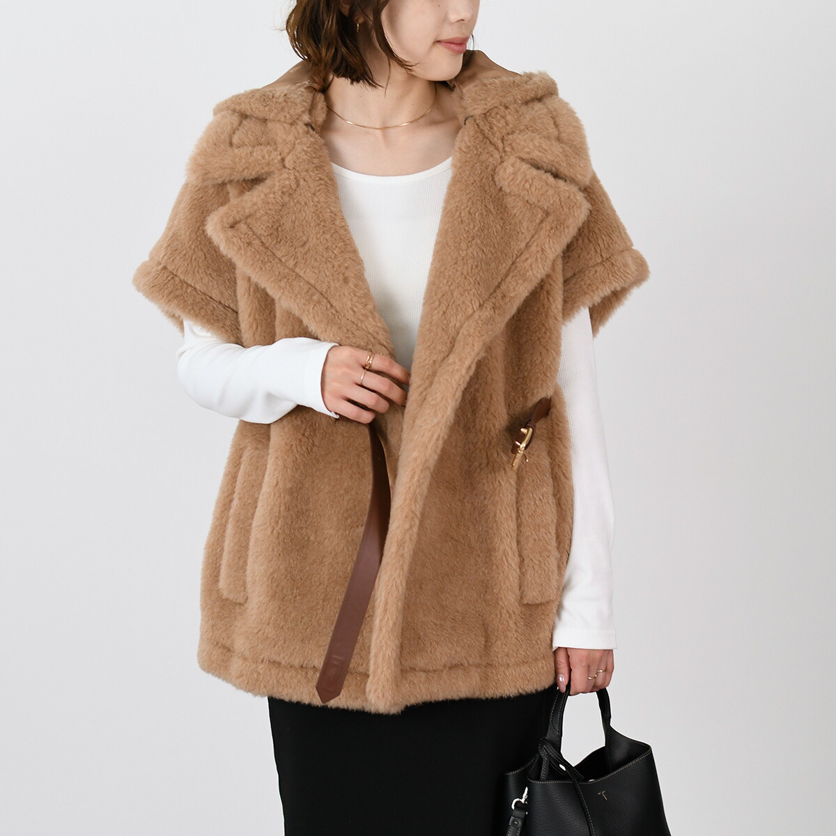 未使用級✨️2024 マックスマーラ ポンチョ クチートアマーノ ピュア