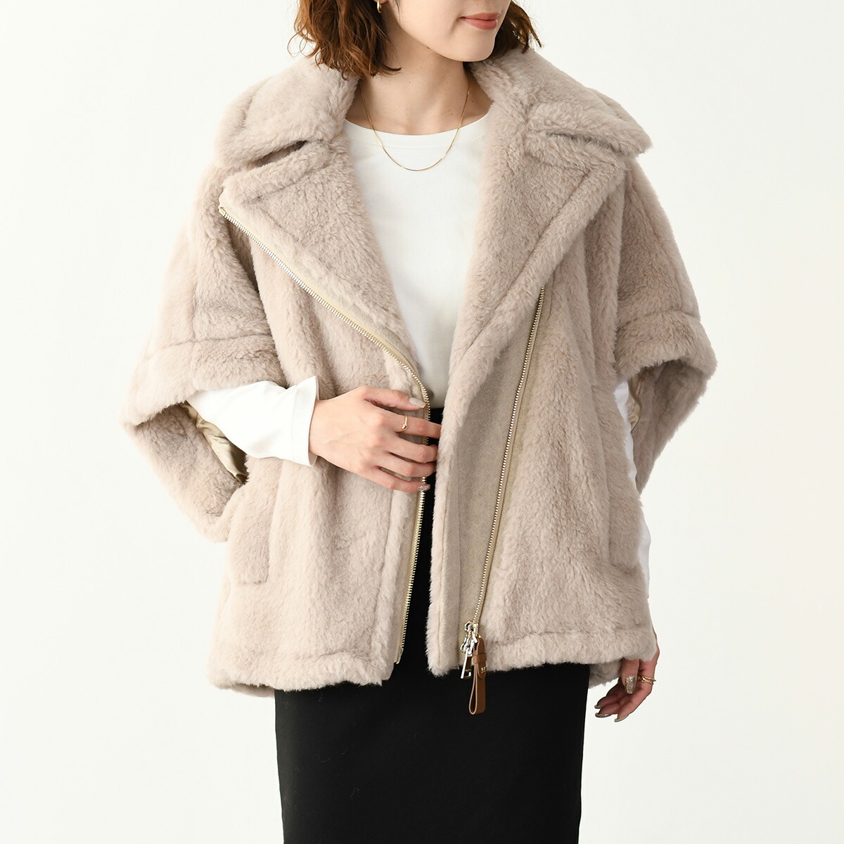 楽天市場】Max Mara マックスマーラ ポンチョ テディベア TEDDY