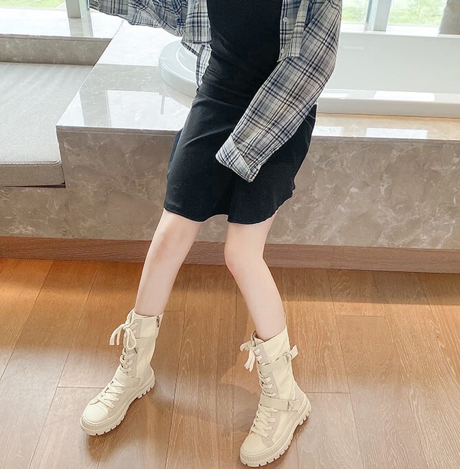 楽天市場】レディース ミディ丈 ブーツ 編み上げ ブーツ 歩きやすい