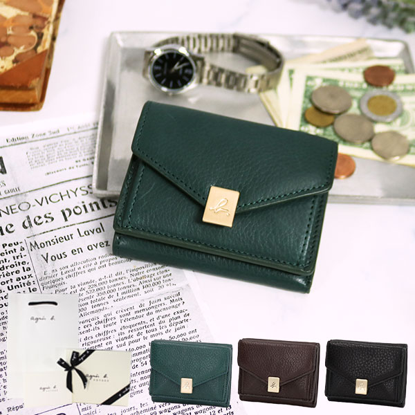 楽天市場】三つ折り財布 アニエスベー 財布 ミニウォレット ドット