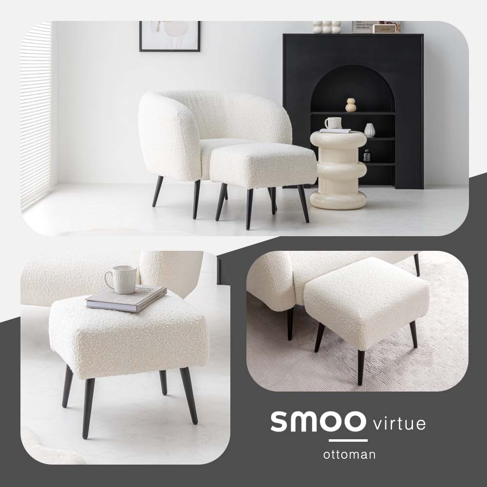 楽天市場】[数量限定]半額クーポン3/8 20時〜 ブークレ オットマン