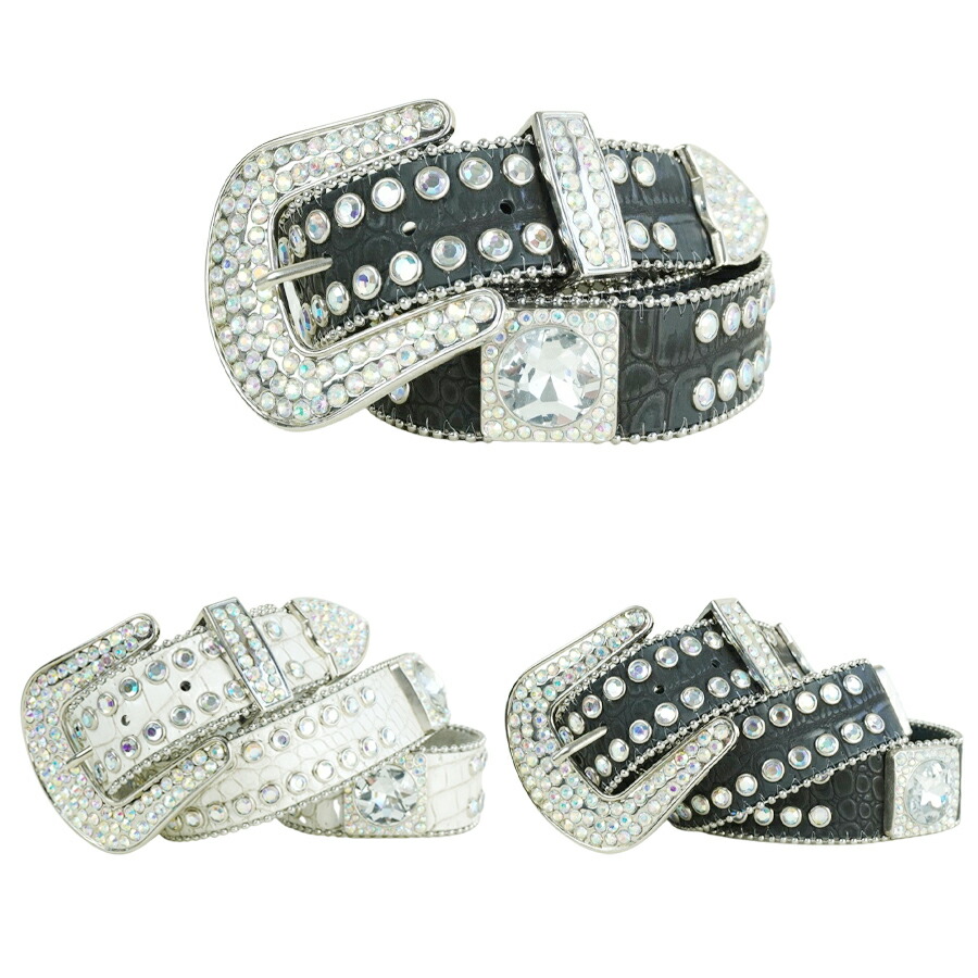 楽天市場】KAMBERLEY GROUPGENUINE LEATHER BLING BELTレザーベルト