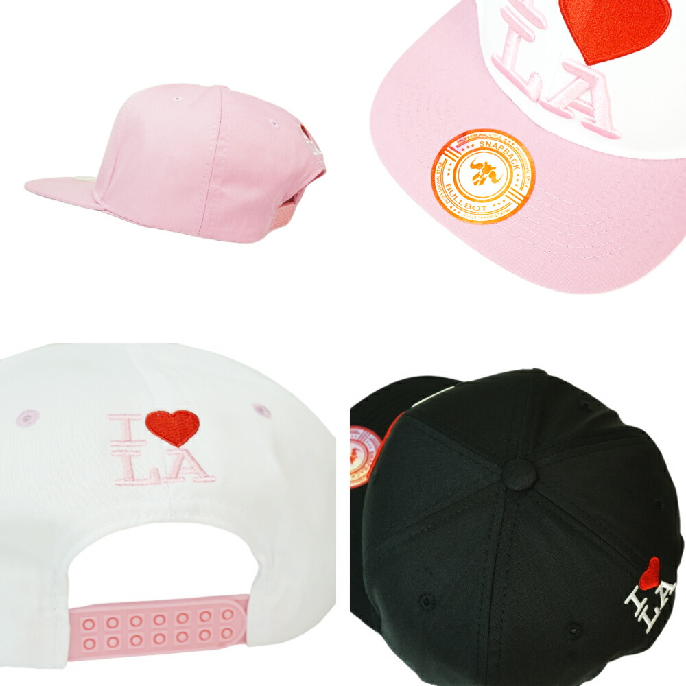 楽天市場】男女兼用キャップI LOVE LA SNAPBACK CAPLA刺繍 スナップ