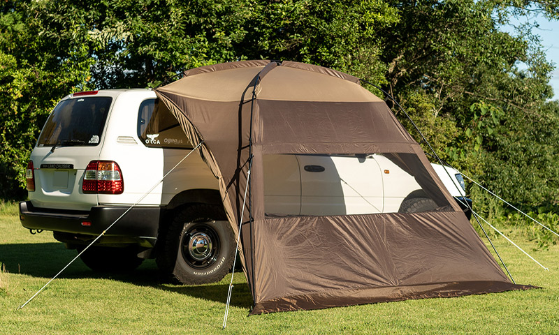 楽天市場】カーサイドシェルター2 Car Side Shelter II(ダークブラウン