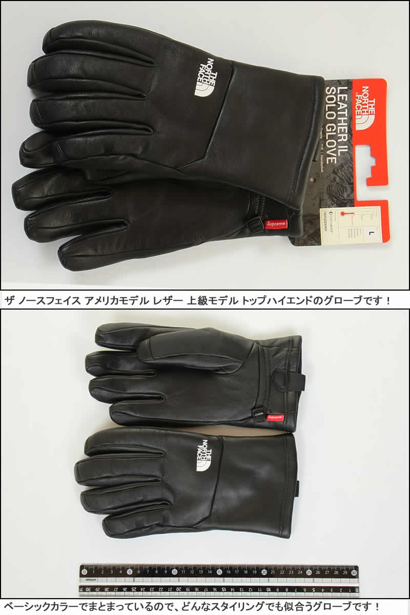 楽天市場】SUPREME THE NORTH FACE LEATHER GLOVE NF0A3LV4 JK3 BLACK