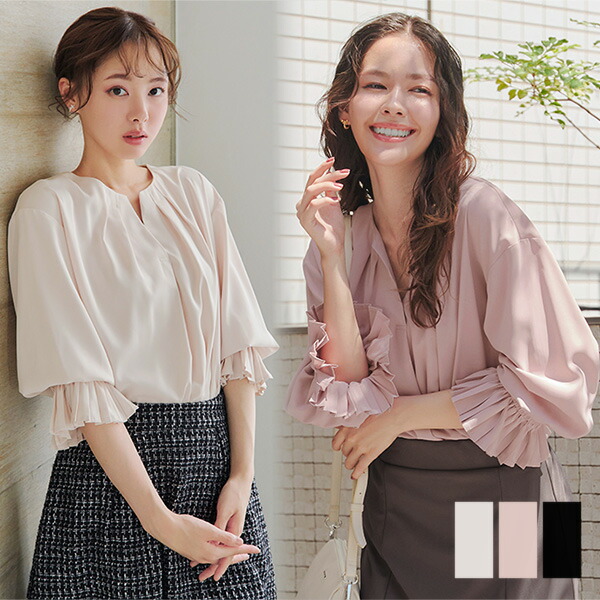 新品レティシアLETICIA［KING］ブラウス9print 産前・産後対応】マタニティ／アソートプリント長袖T 660746