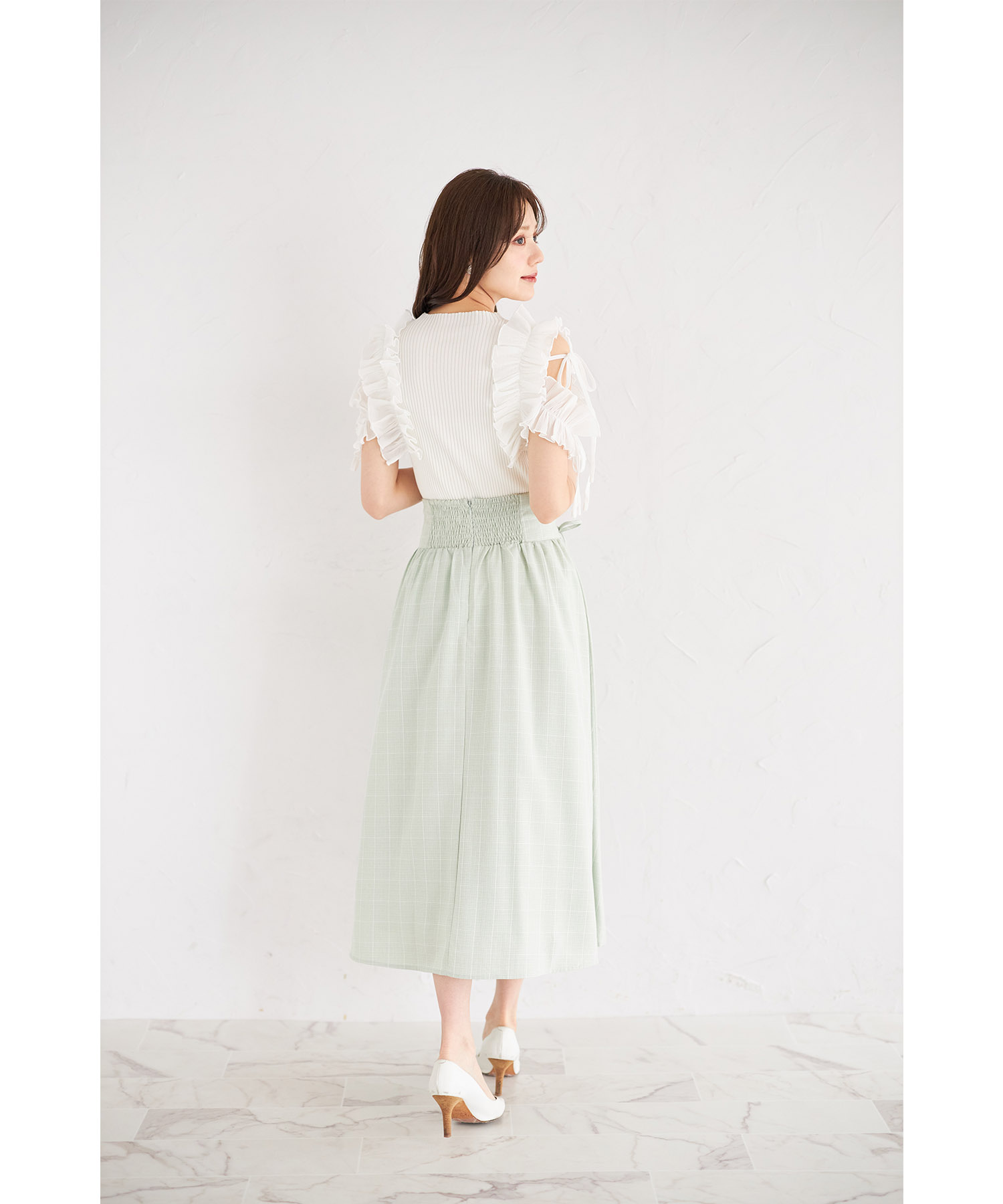 楽天市場】サイドレースアップチェック柄フレアスカート【noralie