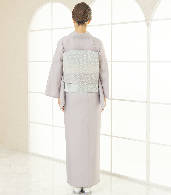 楽天市場】【 袷 仕立済み 】 4サイズから選べる！洗える色無地 白藤色