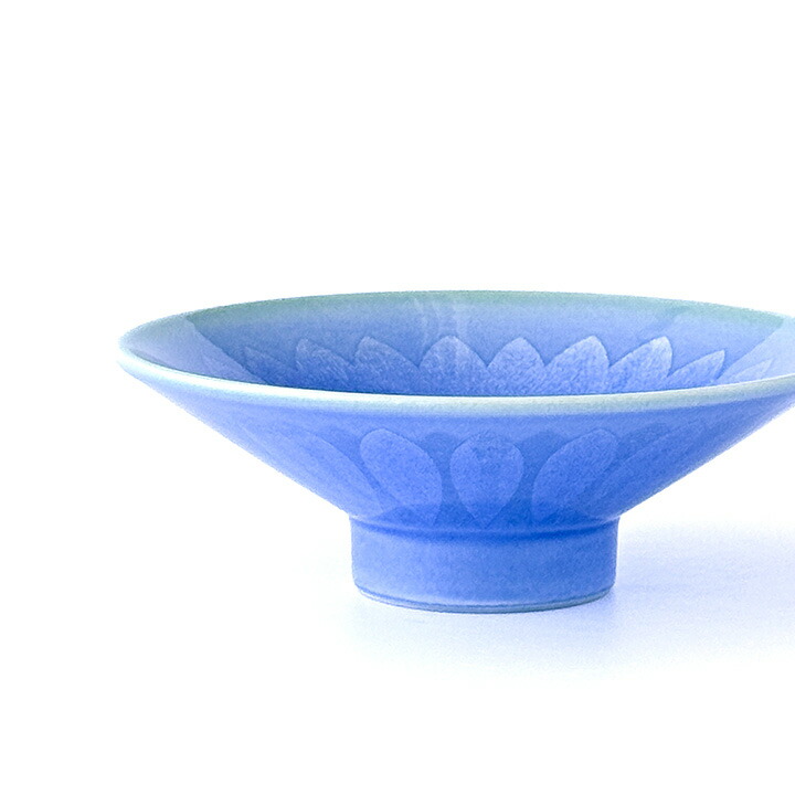 楽天市場】【人間国宝 中田一於】九谷焼 盃 淡青釉裏銀彩 花文 桐箱入