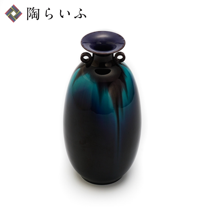 楽天市場】九谷焼 ＜限定品蔵出し＞花瓶 耀彩（桐箱付）/人間国宝 三代