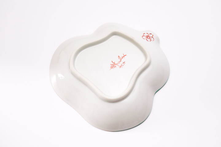 楽天市場】九谷焼 瓢箪型皿 初春 ブルー/中川眞理子＜送料無料＞和食器