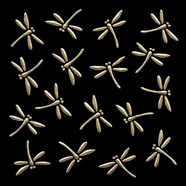 楽天市場】蒔絵シール【勝ち虫 とんぼ 印伝風/金 55mm】 縁起物 携帯