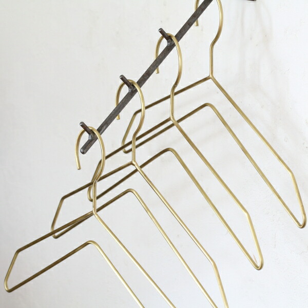 楽天市場】真鍮 ハンガー ワイヤー ハンガー (1本) 洋服 シャツ コート
