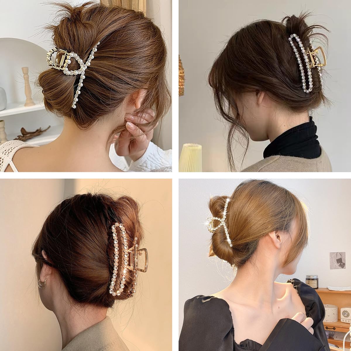 楽天市場】【送料無料】Getrays 2個 女性用 ヘアクリップ、滑り止め