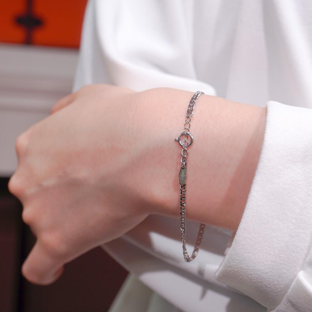 楽天市場】純プラチナ 喜平 ブレスレット ダブル6面 16～18cm