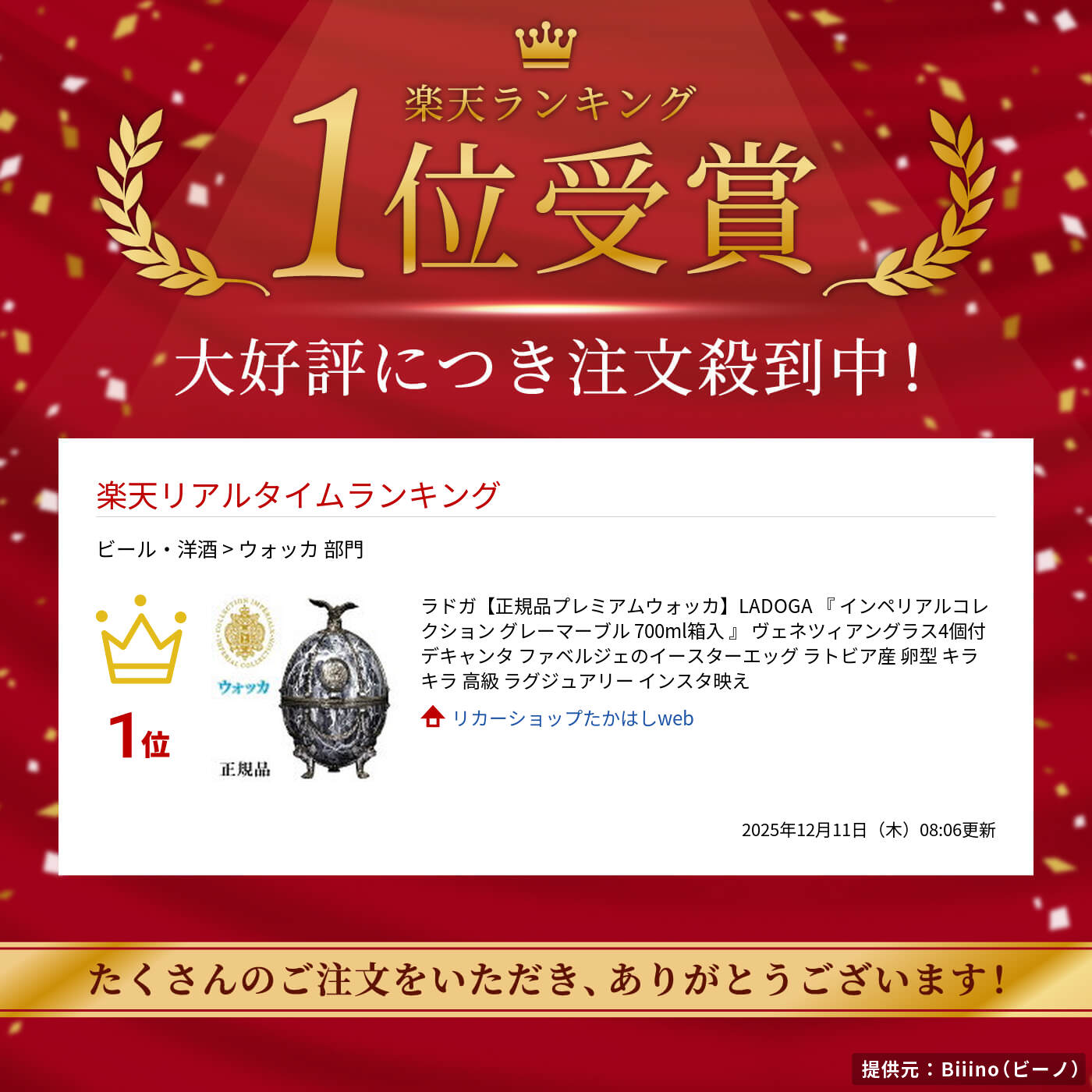 楽天市場】ラドガ【正規品プレミアムウォッカ】LADOGA 『 インペリアル