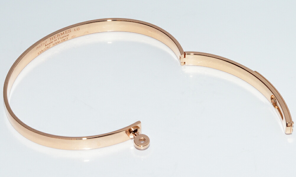 楽天市場】エルメス ブレスレット バングル K18PG ダイヤ57P(0.33ct
