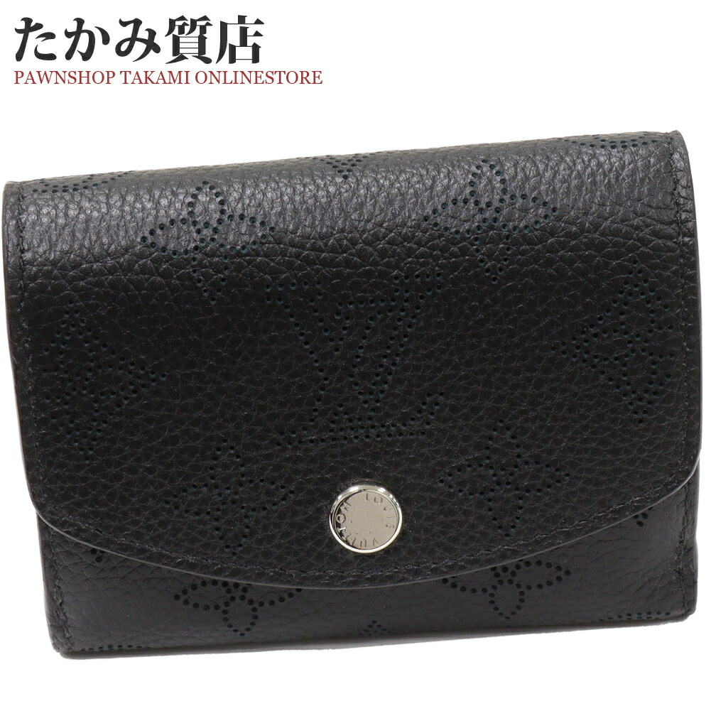 楽天市場】ルイヴィトン 三つ折り財布(小銭入れあり) マヒナ ノワール