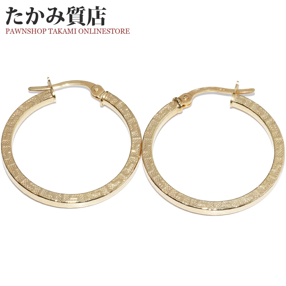 楽天市場】ウノアエレ ピアス K18YG フープピアス : たかみ質店楽天市場店