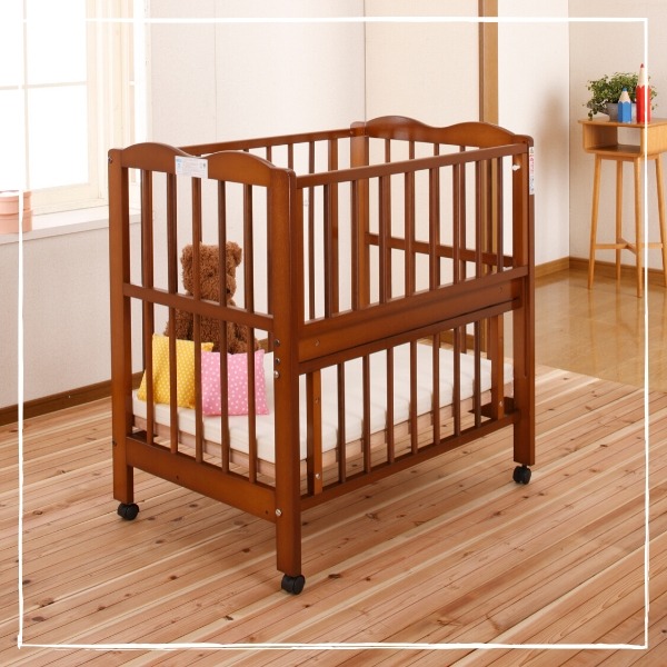 楽天市場】【代引不可】【ふとん付き】ベビーベッド ミニ アン