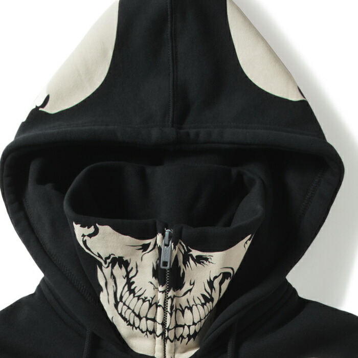 楽天市場】【VANSON（バンソン）】SKULL BONE FULL ZIP PARKA(BLACK