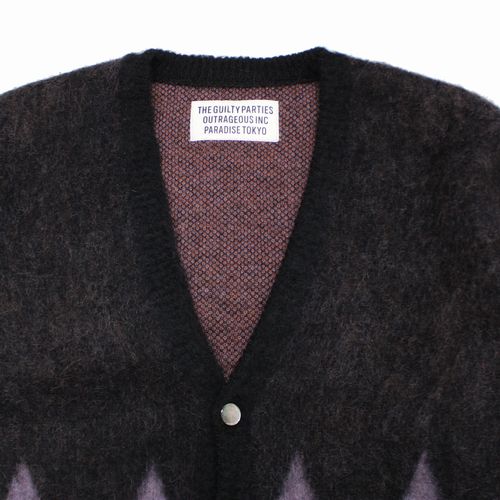楽天市場】WACKO MARIA ワコマリア 19AW ZIGZAG MOHAIR CARDIGAN