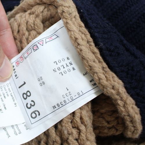 楽天市場】【中古】 sacai サカイ 18AW ライダース ニット 1 ネイビー