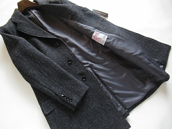 楽天市場】SALE 英国製生地 防寒 Harris Tweed ハリスツイード コート