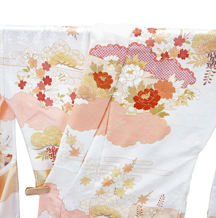 楽天市場】藤井寛 手描友禅 御所車 丹後ちりめん 振袖 仕立て付き f