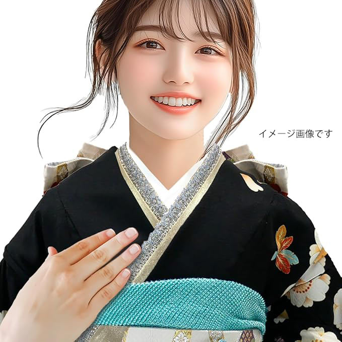 楽天市場】重ね衿 ラインストーン レース 成人式 振袖 e-050 (K) 日本