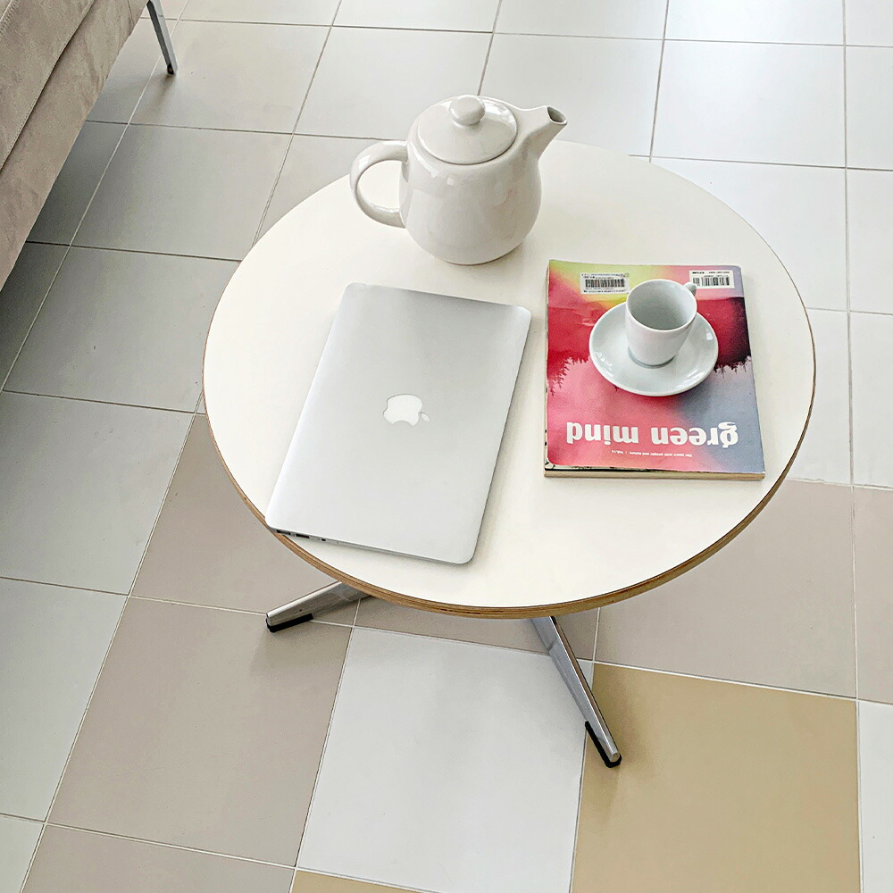 楽天市場】O'gre オグレ シラカバHPLホマイカ円形ソファーテーブル