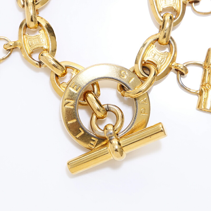 楽天市場】セリーヌ CELINE バッグモチーフ ブレスレット ゴールド