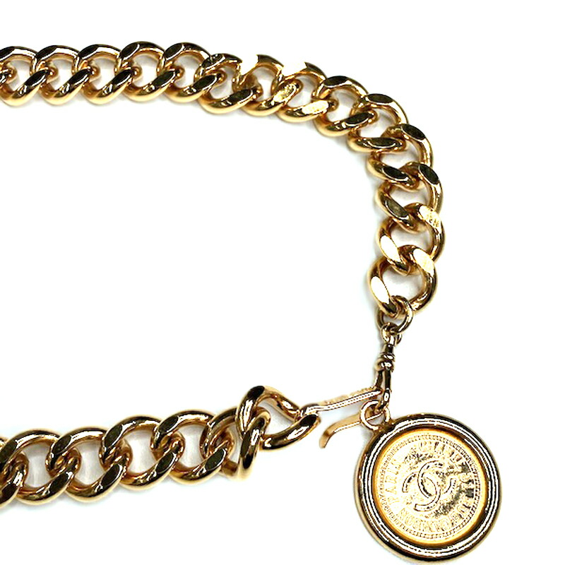 楽天市場】シャネル CHANEL チェーンベルト 1990年 ベルト GP ゴールド