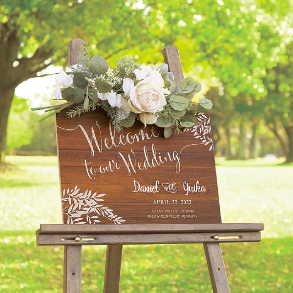 楽天市場】ウッドスタイルウェルカムボード【Mサイズ】Design.04結婚式