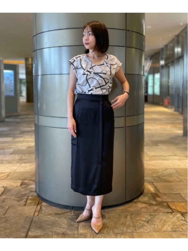 楽天市場】【SALE／50%OFF】◇ホースプレートプリントストールブラウス