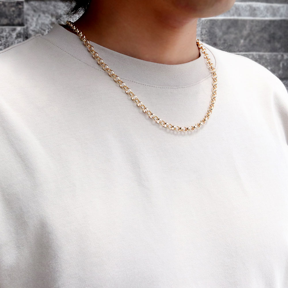 楽天市場】K18 ネックレス レディース チェーンのみ 太め ロロチェーン