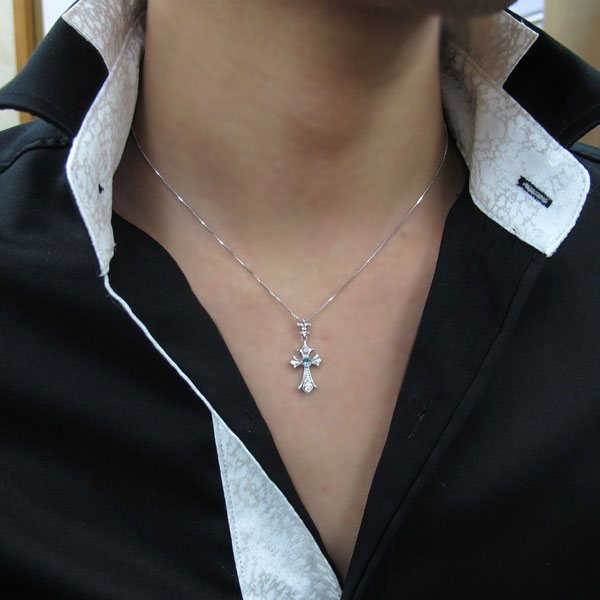 楽天市場】メンズ・ネックレス・クロス・十字架・ペンダント・ピンク