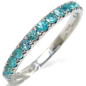 楽天市場】パライバトルマリン リング プラチナ ハーフエタニティ 指輪