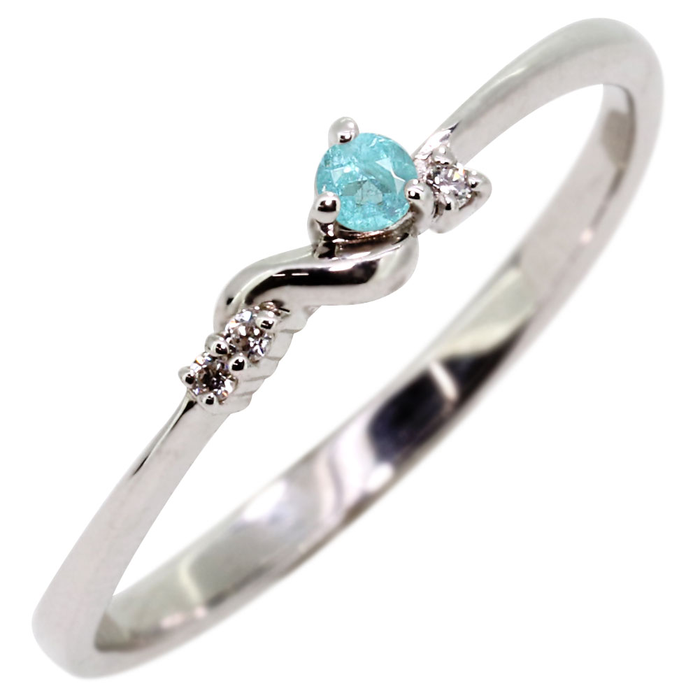 楽天市場】指輪 パライバトルマリン シンプル リング 10金 10k