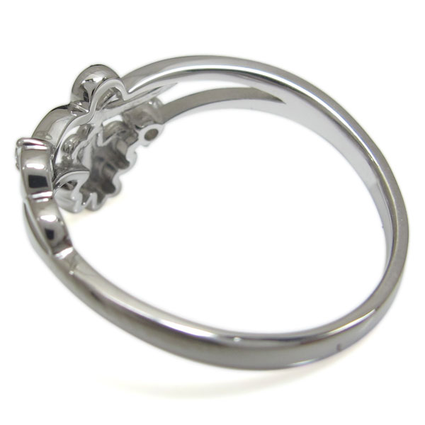 楽天市場】シルバー 唐草 クローバー キュービックジルコニア リング