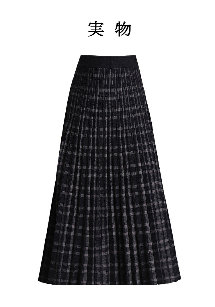 楽天市場】プリーツスカート チェック ロング 秋冬 ロングスカート 秋