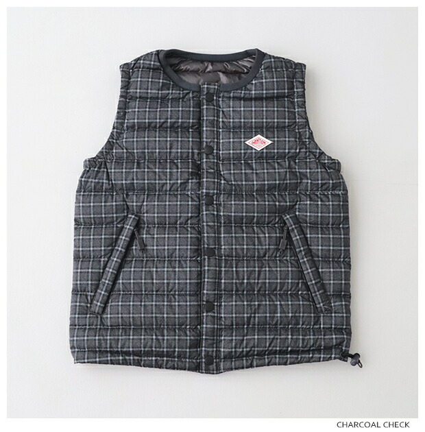 楽天市場】ダントン キッズ インナーダウンクルーベスト(チェック) (DT