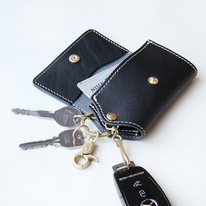 楽天市場】キーケース スマートキー カードも入る メンズ 本革 名入れ