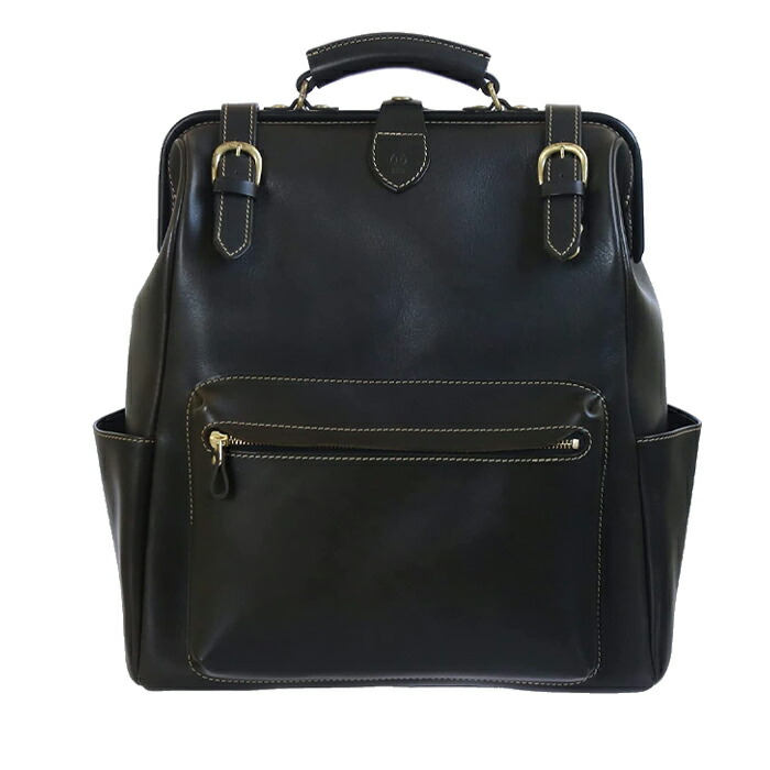 楽天市場】がま口 リュック メンズ ビジネス レザー がま口リュック