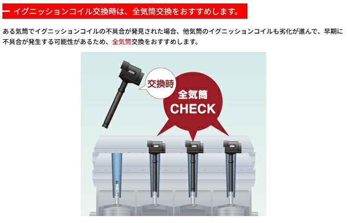 楽天市場】NGK イグニッションコイル U5157/48525×3本セット スズキ