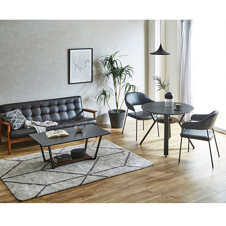 楽天市場】セラミック テーブル カフェテーブル 幅90cm 円形 丸 北欧