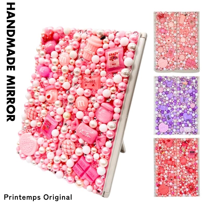 楽天市場】デコミラー（手鏡・コンパクトミラー｜バッグ・小物